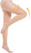 20-30 mmHg Medizinische Kompressionsstrümpfe Damen & Herren Klasse 2, Zehe Lang Stützstrümpfe Thrombosestrümpfe mit Silikonband für Krampfadern Ödeme Flug (Beige, M)