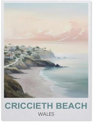 YYHMKBYY，Jigsaw Puzzle 1000 Piece，Criccieth Beach Wales，Classic Puzzle DIY Kit Wood Toy Unique Gift Home Decor（75x50cm）-Q100