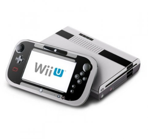 Design Aufkleber Skin Sticker kompatibel mit Nintendo Wii U - Retro