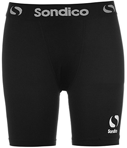 Sondico Kids Core Shorts Junior Compression Fit Exercise Sport Baselayer Bottoms