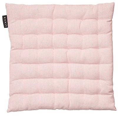 LINUM Pepper Elegantes Sitzkissen für Indoor und Outdoor 40x40 cm, 100% Baumwolle, Waschbar, Altrosa