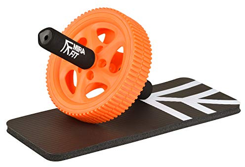 Mirafit Power Ab Roller and Knee Pad - Orange