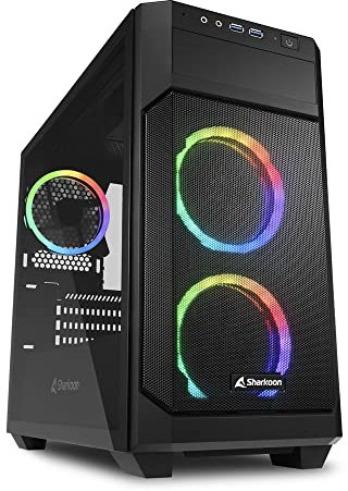 Sharkoon V1000 RGB, mATX Gaming PC Gehäuse