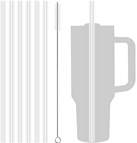 6 Cannucce per Stanley 20/30/40 oz Stanley Tumbler, Cannucce con 1 Spazzola per la Pulizia