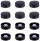 SUPERFINDINGS 40 Stück Poly Dichtungs Schraubverschlüsse Kunststoff Browler Verschlüsse Schwarze Poly Kegel Verschlüsse Innenstopfen Flaschenverschlüsse Für Ätherische Ölflaschen