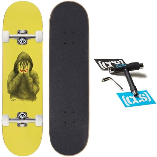 [CCS] Smile on The Surface Skateboard Complete - Yellow - 7.50