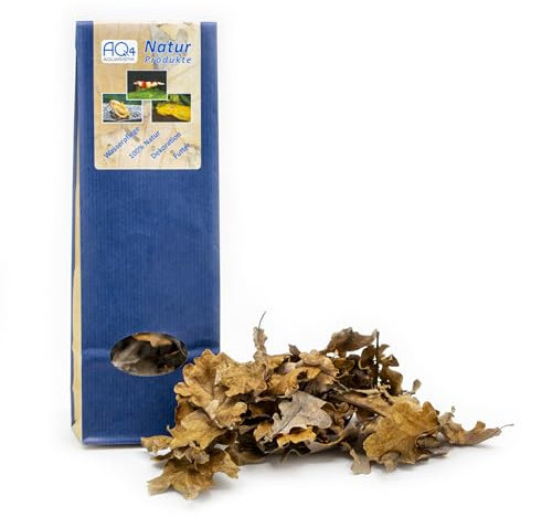 Eichenlaub - 30 Eichenblätter - getrocknet - Dekoration, Futter, Wasserpflege fürs Aquarium, Naturprodukt