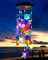 iShabao Carillón de Viento Solar Conchas y Estrellas, 21 LED Carrillon de Viento Exterior Solar, Regalos para Madre/Esposa/Hija/Novia, Decoraciones para Árbol, Terraza, Balcón, Patio(Coloreado)
