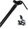 Morricho Aluminium Federsattelstütze für E-Bike und Klappfahrrad, 27.2 /28.6mm x 300mm, Schwarz, für Mountainbike
