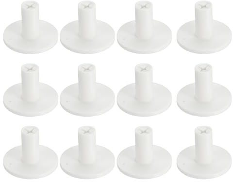 PATIKIL Soporte de Goma para tee de Golf 12 Piezas 1.4 tee de Práctica de Golf para Entrenamiento en el Campo de Golf y en Interiores Soporte Estable para Bola de Golf Blanco
