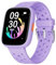 BIGGERFIVE Pulsera Actividad Niñas 5-16, 1,8 Reloj Inteligente Podómetro, Frecuencia Cardíaca, Monitor de Sueño, Resistente al Agua IP68, Despertador, Juegos de Rompecabezas con/sin App, Lila