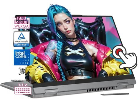 Lenovo IdeaPad Flex 5 - Laptop convertible 2 en 1, procesador Intel Core i7, pantalla táctil WUXGA IPS de 14 pulgadas, 16 GB de RAM, SSD PCIe de 1 TB, cámara web FHD, Windows 11 Home, lápiz digital,