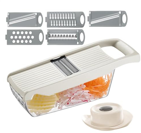 Affettatrice per verdure mandolino, affettatrice per mandolino per cucina | tagliaverdure professionale - tagliaparmi regolabile da cucina, per frutta per patate, zucchine, pomodori