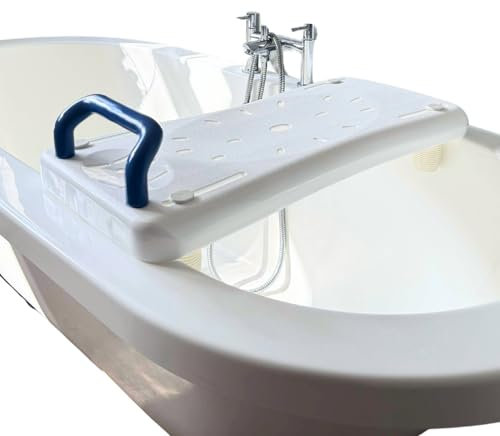 Bath Board Seat for Adults - Suspended Bath Seat with Handle for Elderly and Disabled Adjustable to any Bath