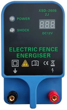 Elstängsel, 10KM Djur Elstängsel 12V Pulse Elstängsel Med Digital Display Panel Farm Elstängsel Isolatorer Verktyg