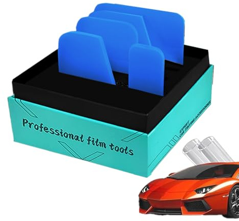 DAWCBVJQ Espátula para Película de Ventana | Kit de Instalación para Vinilado de Vehículos - 5 Piezas para Película de Ventanas Exhibición Retail Moto Baño Hogar Auto Camión Uso Comercial