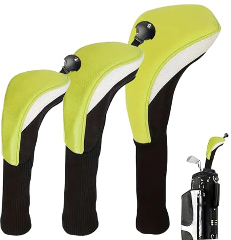 Copri Testa Da Golf Set Di 3 Pezzi Custodia In Mesh