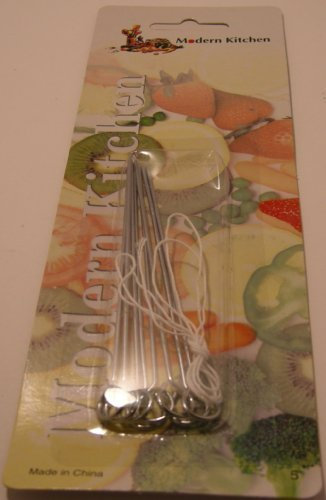 Pack of 6 roulade needles, stainless steel, guaranteed quality