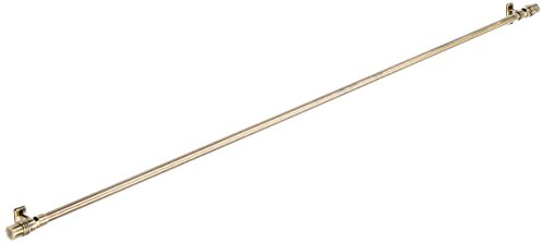 Tilldekor Designvitragestange TRIEST, messing-antik, Ø10mm, ausziehbare Gardinenstange, 80 - 140 cm, inkl. Trägern und Befestigungsmaterial