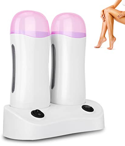 Sonew Mini Enthaarungswachs Heizung, Haarentfernungsmaschine, Doppel Wachs Enthaarung Walze, einfache Wachsentfernung, schnelles Wachsen, Bein, Achselhöhle, Arme