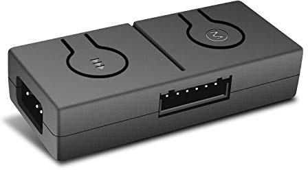 EZDIY-FAB RGB Converter, 12V RGB to 5V ARGB Transfer Hub with 3-way Splitter, Motherboard with 12V 4-pin Header can Control 5V ADD Products, Built-in 50 Color Modes