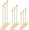 YUTUY Bougeoir Chandelier,Chandelier Bougeoir Dorés 9 Pcs,Chandelier de Mariage,Rétro Métal Porte-Bougie Conique,pour Bougie Conique pour décor, Mariage,dîner aux chandelles,Saint Valentin,Fêtes