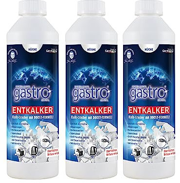Schilling's gastro global Entkalker 3x500ml - Effektiver Entkalker für Haushalt und Küche - Kalklöser für Kaffeemaschinen, Wasserkocher u.v.m.