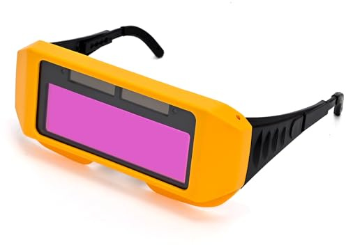 ATEMLEH Welding Glasses Auto Darkening Welding Goggles with Adjustable Shade, Safety Eyes Protective Welder Glasses with 2 Sensors for TIG MIG MMA Plasma