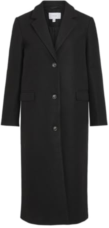 Vila VISOLO L/S Coat - Noos, Nero, 38