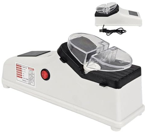 Affilacoltelli Con Fessure Multifunzionali a 2 Stadi, Affilacoltelli Elettrico Da Lavoro, Affilacoltelli Professionale Con Custodia Protettiva, Affilacoltelli Elettrico per Tutti I Coltelli, Casa E