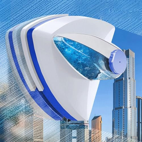 Magnetic Window Cleaner, 3-8MM Window Cleaner Tool Glass Wiper Cleaning Brush Home Clean Tools, Adjustable Magnetic Window Cleaning Kit, Anti Drop Window Clean Tools