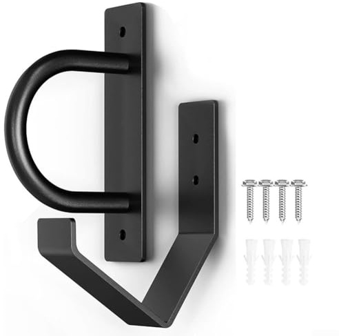 Anclaje de pared de acero con organizador de cuerdas de fitness para un almacenamiento limpio y seguro de cuerdas de batalla, soporta múltiples accesorios de entrenamiento, componentes de instalación