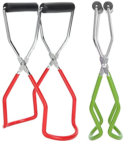 UPALDHOU Pinzas para Levantar Tarros de Conservas, Elevador de Tarros de Acero Inoxidable con de Agarre para Cocina