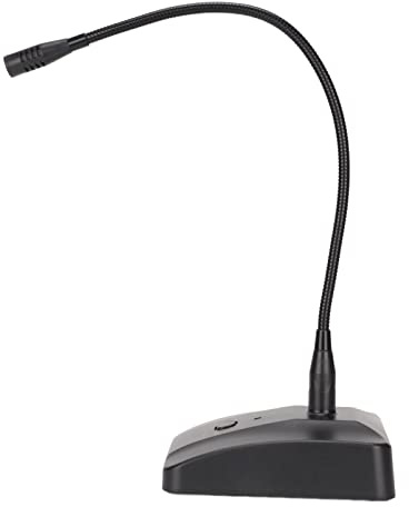 HWGING Microphone à Col de Cygne, Réglable à 360 °, Antibruit, Filaire, Commercial, avec Câble XLR à 6.35mm, pour la Lecture