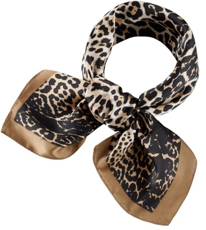 QBSM Womens 23.6 inch Satin Silk Feeling Formal Square Neck Scarf Head Hair Wraps Kerchief