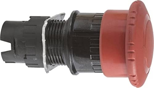 Schneider Electric Harmony XB6 Not-Halt/Not-Aus-Schalter, Pilzdrucktaster, Frontelement, 16mm, Drehentriegelung, rot, Artikelnummer ZB6AS834
