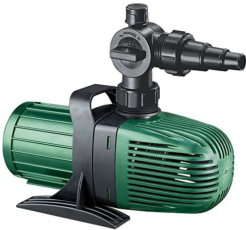 Fish Mate 5000 Intermediate Pond Pump - Up to 5500 Litre Flow Rate Per Hour, Energy-Efficient Design with Anti-Clog Filter and Ceramic Bearings