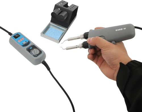 938D Portable Hot Tweezers Mini Welding Station,LED Temperature digital display for Repair of BGA SMD（110V）