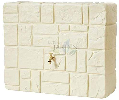 DEPOSITO imitación piedra natural beige mas grifo. Capacidad 340 litros