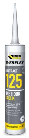 (3 Pack) EverBuild Everflex 125 BROWN One Hour Decorators Caulk 300ml
