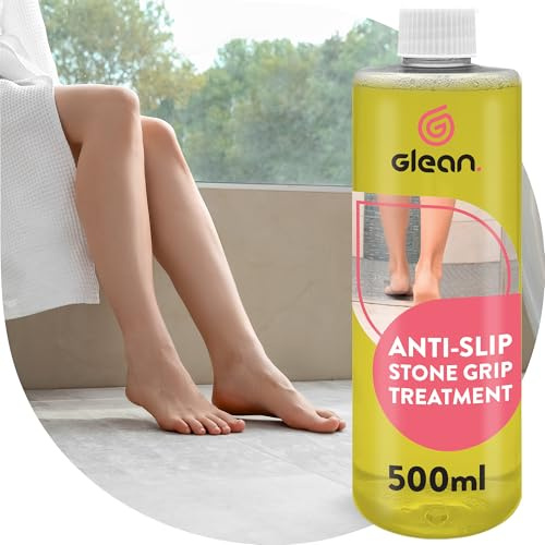 GLEAN Anti Slip Stone Grip Treatment | Anti Slip Tile Treatment | Increases Traction On All Slippery Stone Surfaces | Natural Finish | 500ml | Indoor & Outdoor