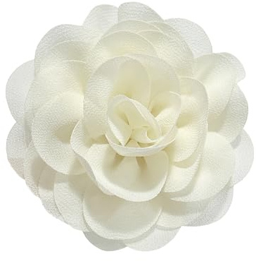 85mm Broches Délicates En Forme De Rose En Mousseline De Soie Faites à La Main En Tissu Épingles à Revers Pour Femmes Fête Banquet Robe Costume Vêtements Accessoires Bijoux Cadeaux