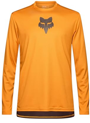 Fox Racing Ranger Mountainbike-Trikot für Herren, langärmelig, Caramel Fox Head, Größe XL