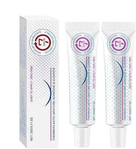 Furzero Denture Silicone Reline Kit,Silicone Reline Denture Set,Adhesive for Teeth Denture,Seurico Thermoplastic Denture Adhesive Cushion,Soft Denture Kit (3 pcs)