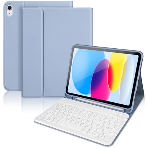 Custodia Tastiera Bluetooth iPad 11a Gen 2025 A16/10a Gen 2022 | Compatibile con Apple Pencil | Design Rimovibile | QWERTY Italiano | 11 Pollici (10.9) Blu