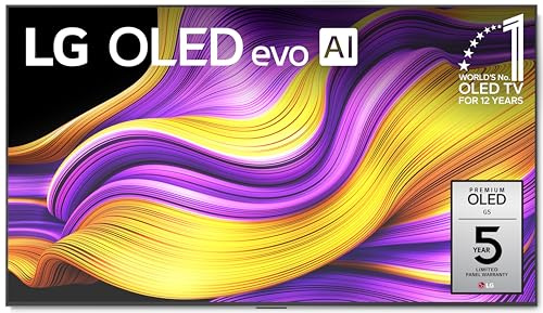 LG (Refurbished) 65-Inch Class OLED evo AI 4K G5 Series Smart TV w/Dolby Atmos, Dolby Vision, HDR10, AI Super Upscaling 4K, Filmmaker Mode, Wow Orchestra, Alexa Built-in (OLED65G5WUA, 2025) (Renewed)