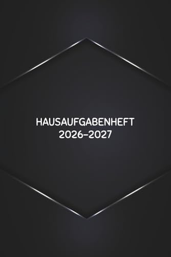 Hausaufgabenheft 2026/2027 Mit Datum: Hausaufgabenplaner A5 | Für Gymnasium Grundschule Teenager Mädchen Jungen