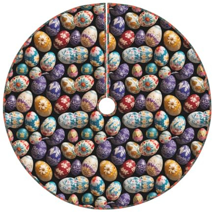 Uova di Pasqua per albero di Natale, 76/91/122 cm, copertura base per albero di Natale, decorazione per interni ed esterni