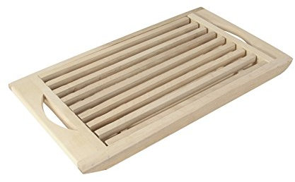Faveco Tagliere per Pane, Legno, Marrone, 21 x 37 x 2.5 cm