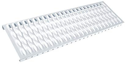 Parotec, Dachtirtt Steigtritt, 1500 mm, Silber, Kaminpodest, Laufrost, Verschiedene Längen, Laufgitter, Gitterrost